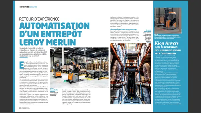 Automatisation d’un entrepôt Leroy Merlin : retour d’expérience